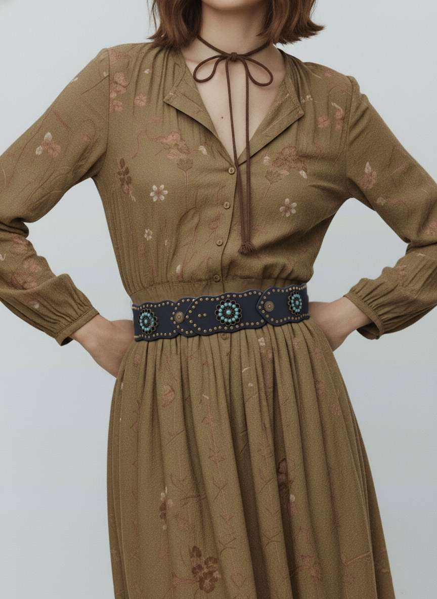 Santa Fe Scallop Corset Belt