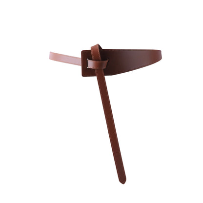Tapered Asymmetrical Tie Waist Belt