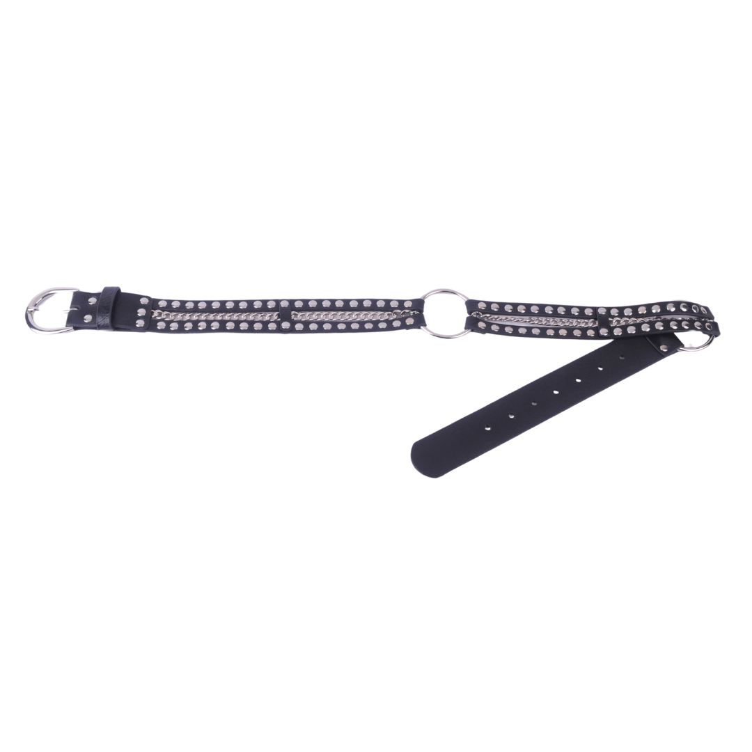 Edgy Patent Leather Belt