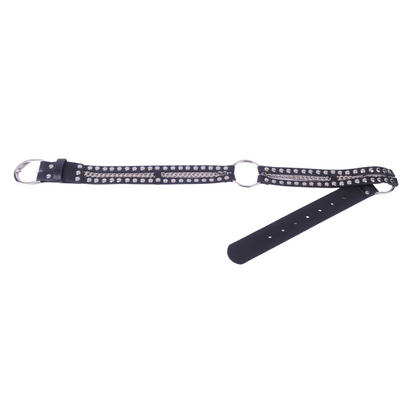 Edgy Patent Leather Belt