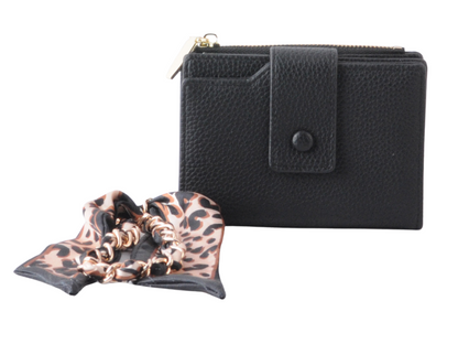 Wallet Adorned with Matching Scarf Hang-Off