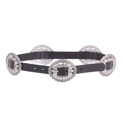 5192-BLACK-S 5192 - Western Concho Leather Belt - Wholesale Belt - Most Wanted USA