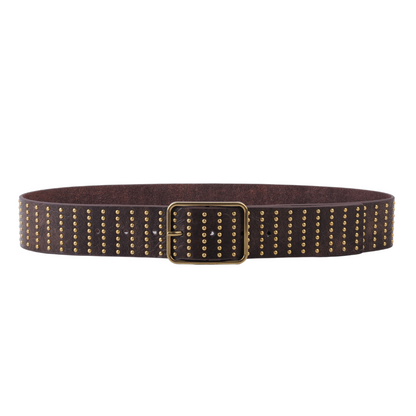 Stud Covered Leather Belt