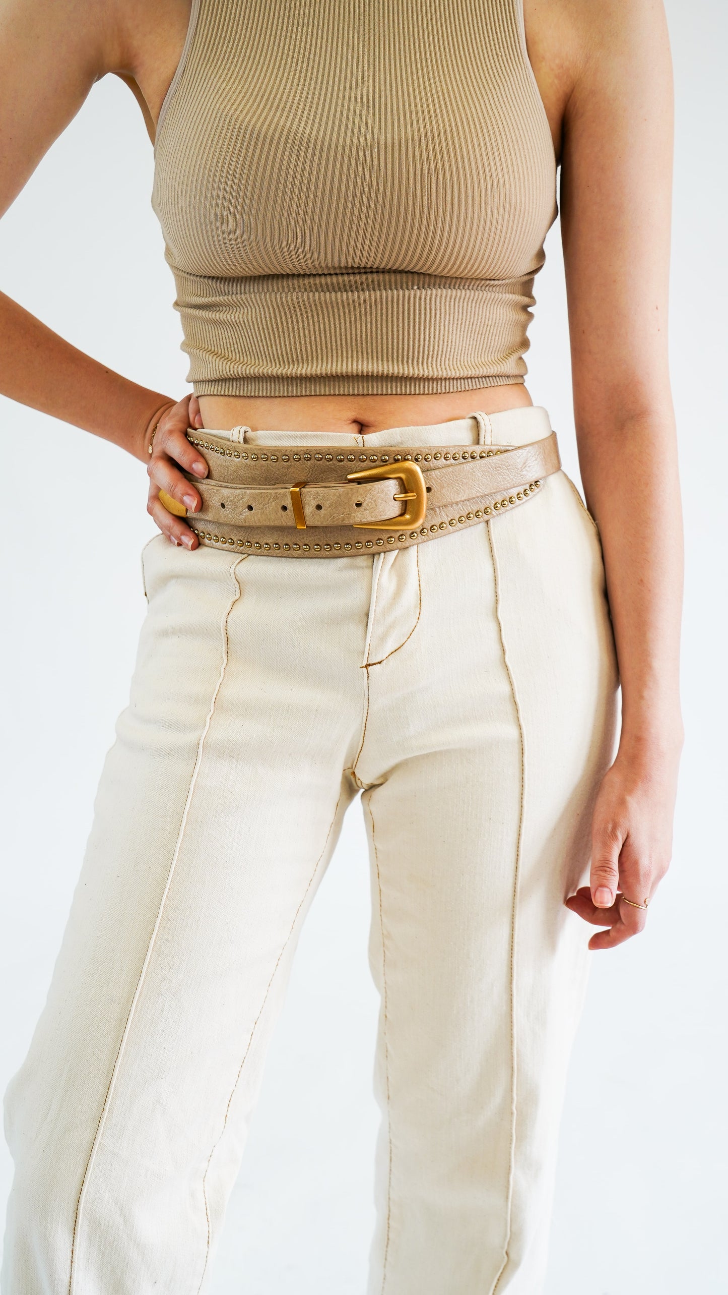 Studded Avant Garde Western Belt