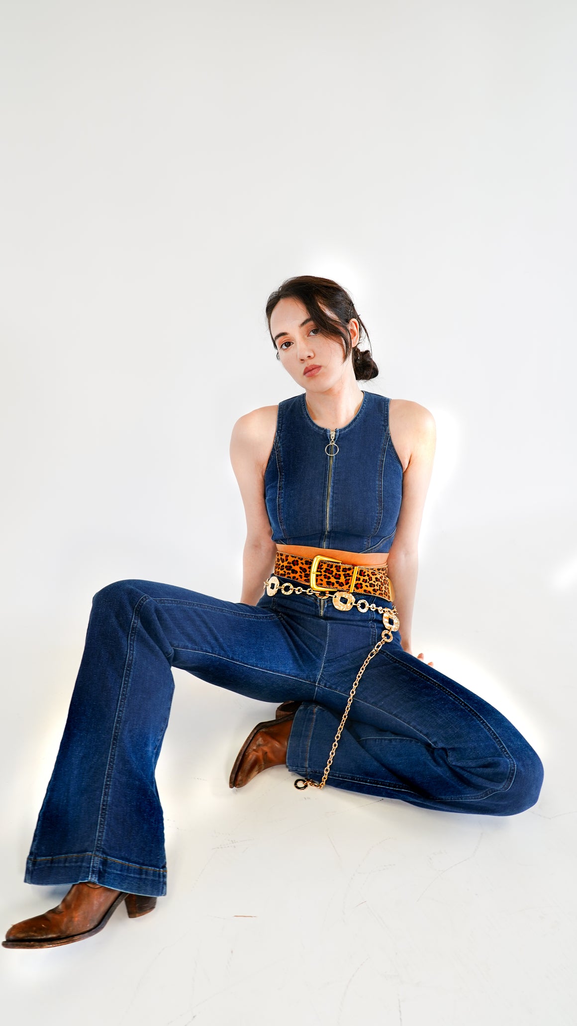 5281 - Zipper Lined Leopard Print Belt - Ships July 21st