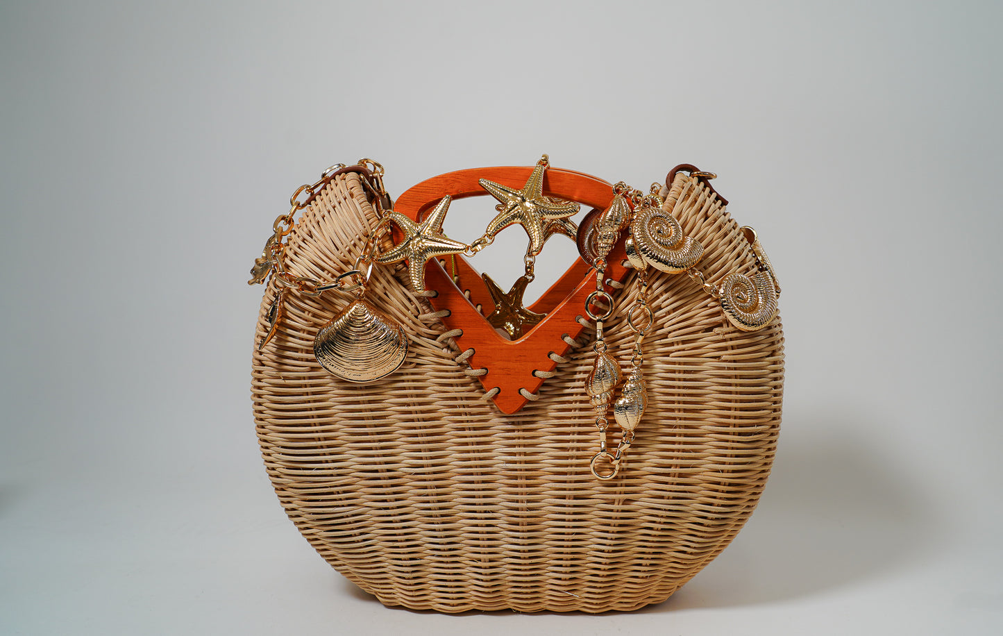 Gold Spiral Seashell Chain Belt