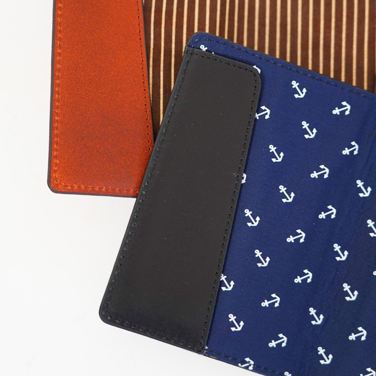 4037 - Black Leather Passport Holder