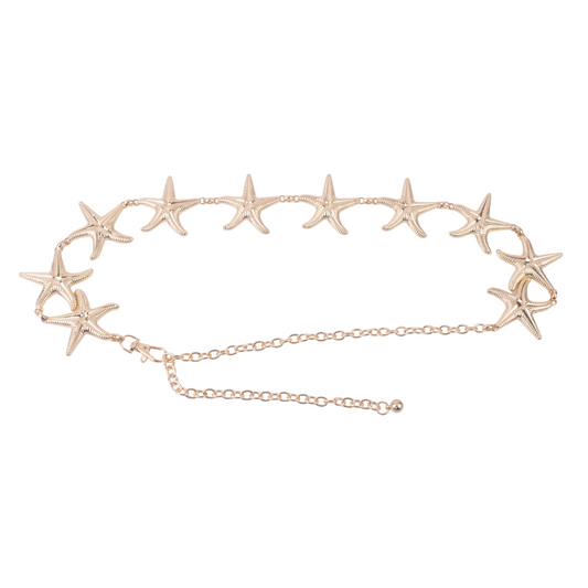 Gold Starfish Chain Belt
