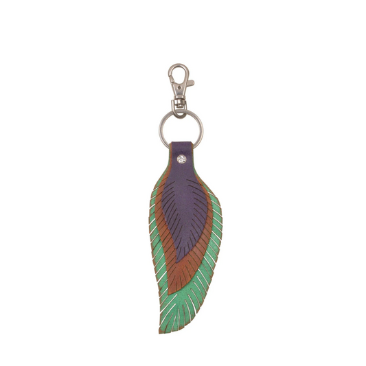 4006 - Multi Color Leaf Bag Charm