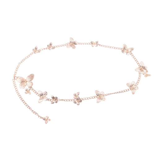 5271 - Gold Butterfly Chain Belt - Ships July 21st