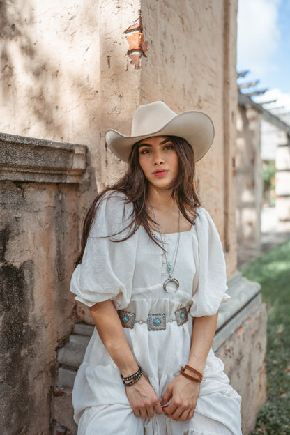 Turquoise Square Concho Chain Belt - Ships September 29th