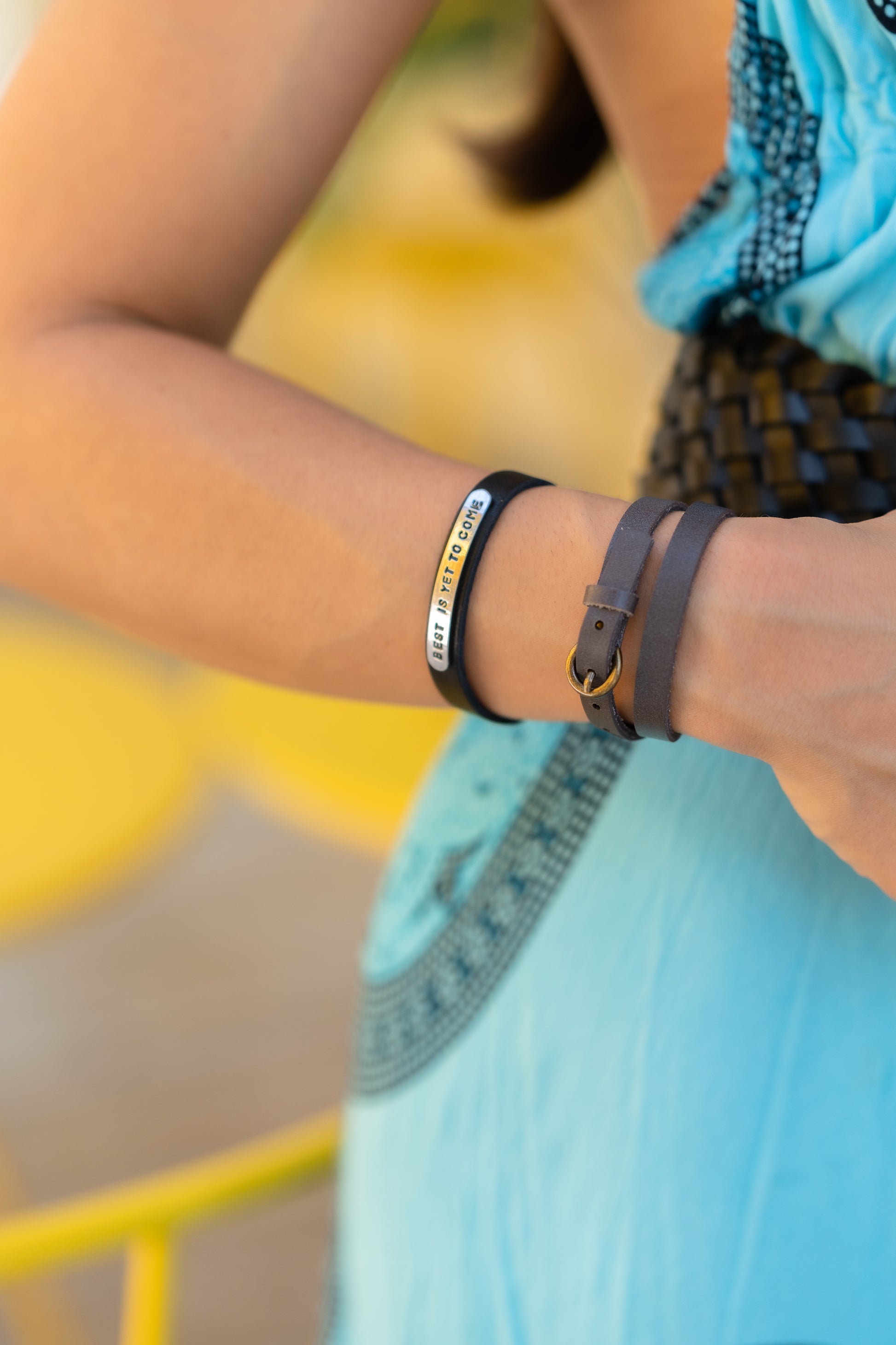 2156 - Minimalistic Double Wrap Bracelet with Buckle Closure - Wholesale Bracelet - Most Wanted USA