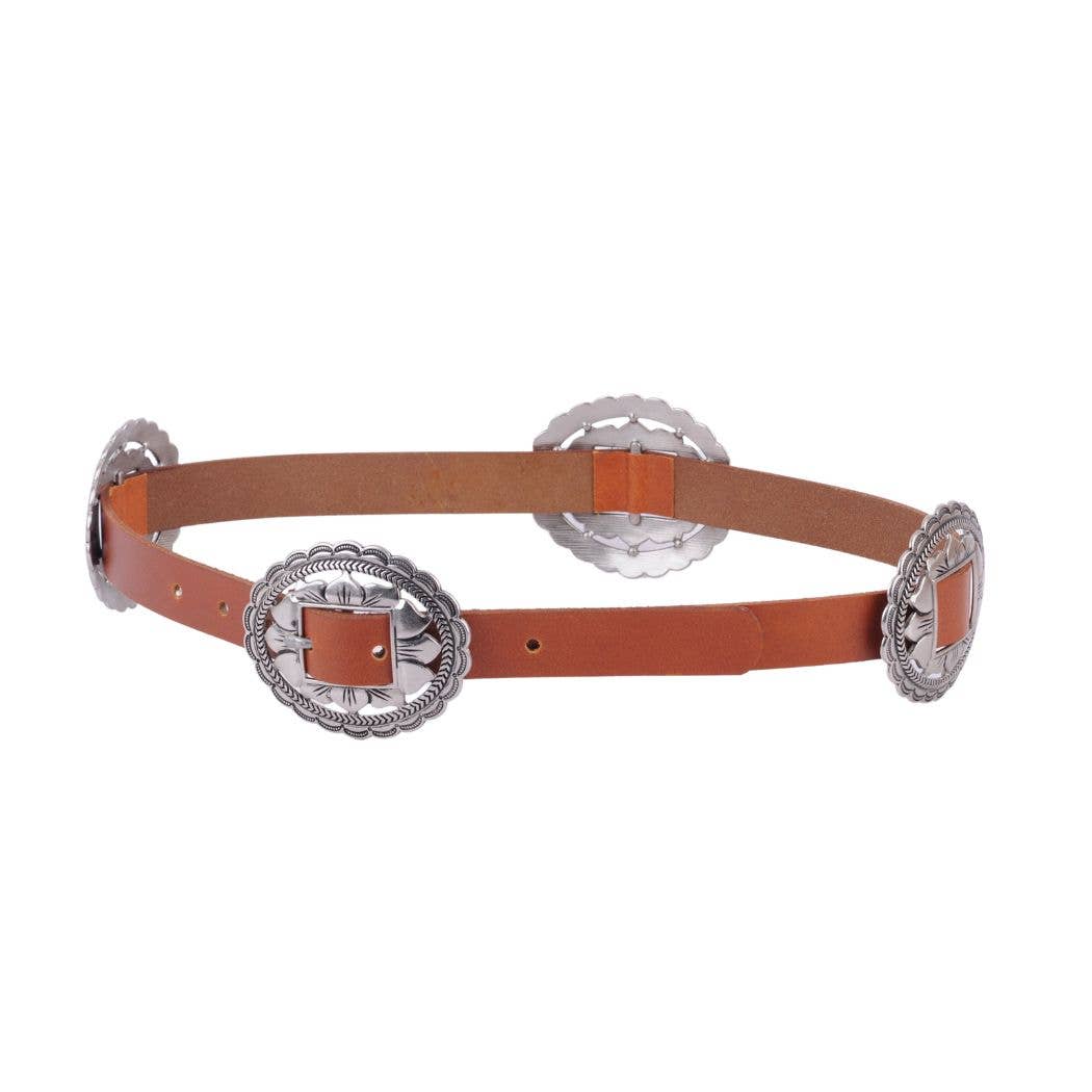 5192 - Western Concho Leather Belt - Wholesale Belt - Most Wanted USA