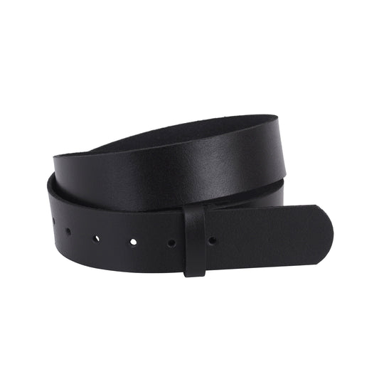 10 - Smooth Snap On Leather Belt Strap (STRAP ONLY)