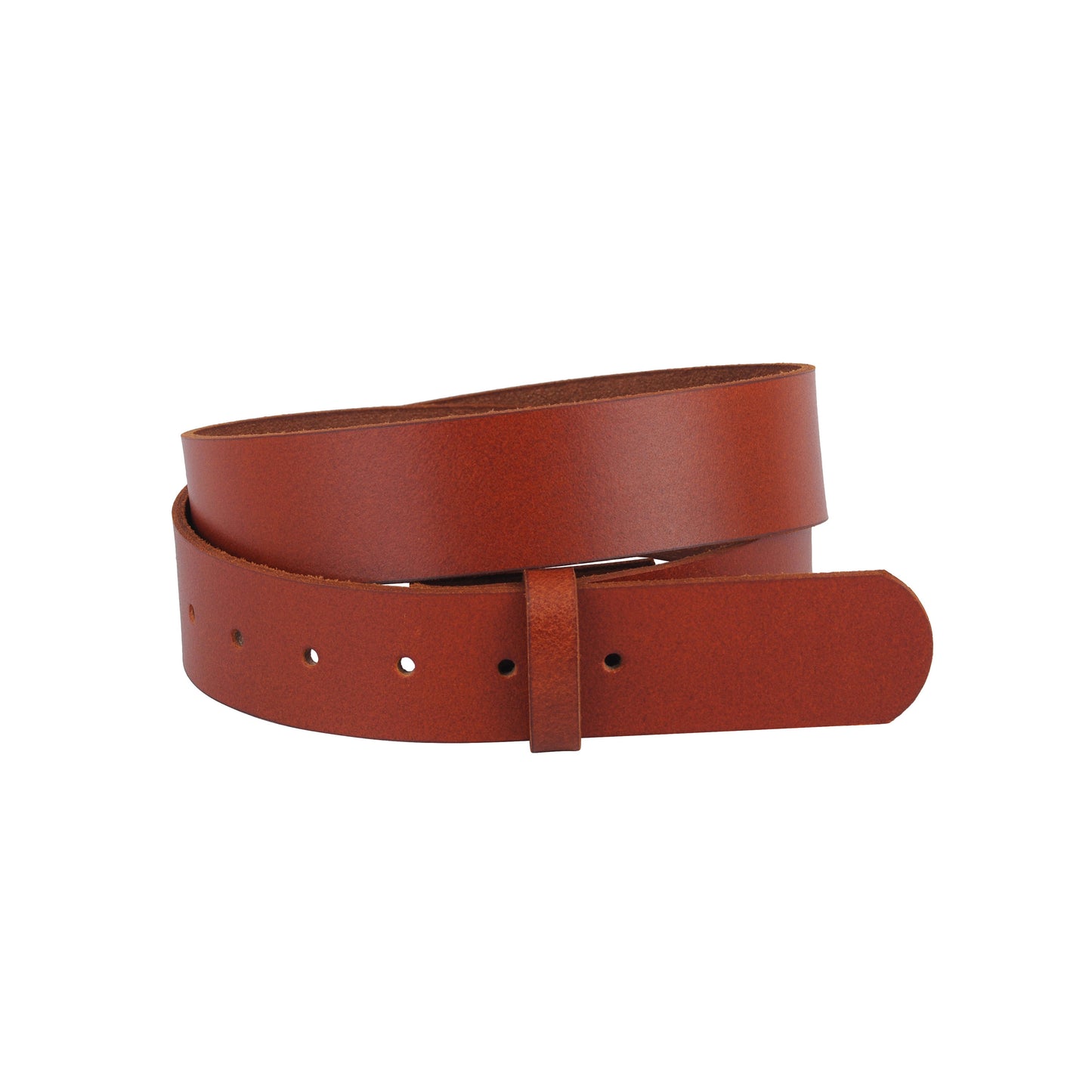 Smooth Snap On Leather Belt Strap (Strap Only, No Buckle)