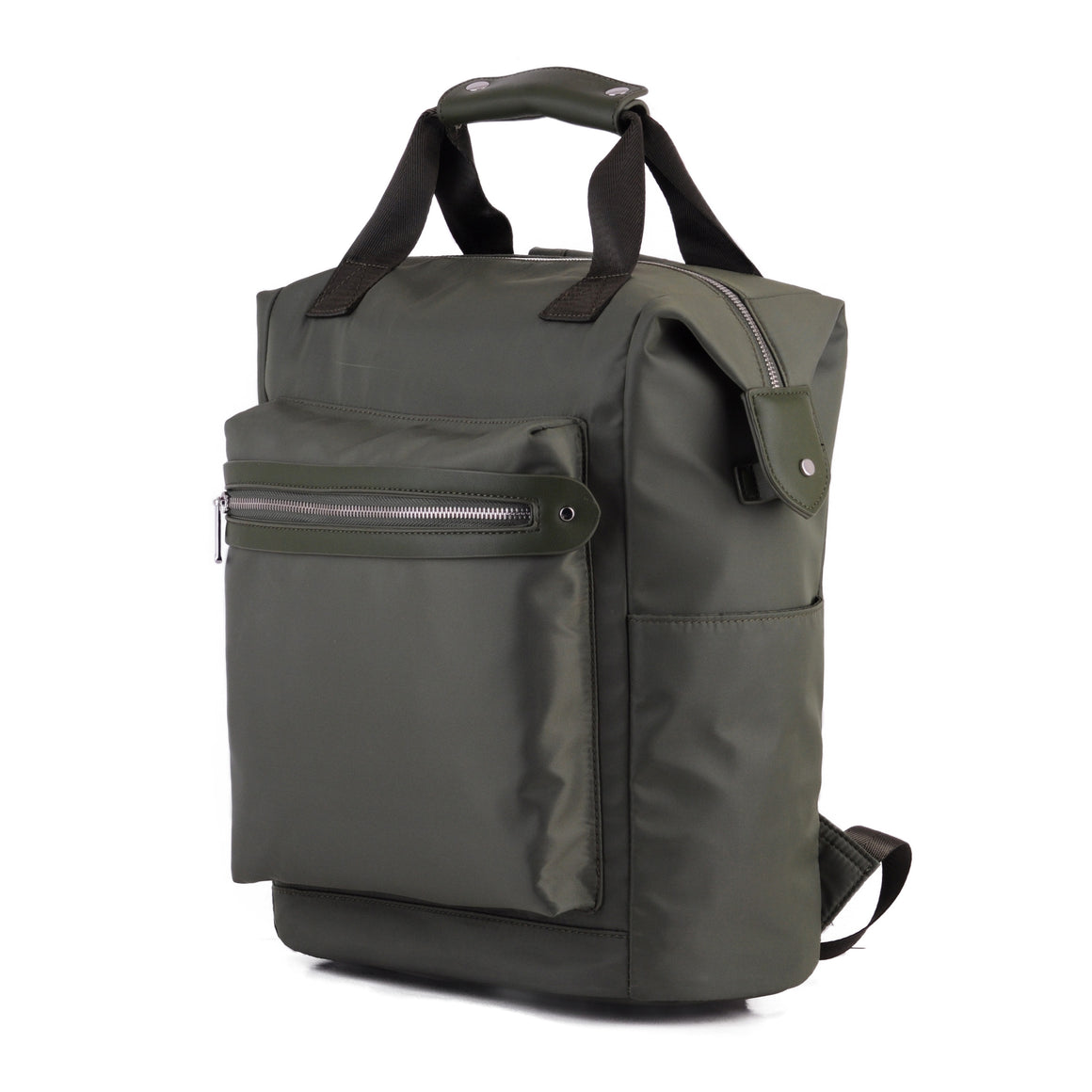 Front of Army Green Lightweight Nylon Backpack Most Wanted USA