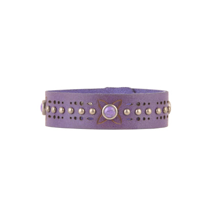 2002-PURPLE 2002 - Embellished Slim Strip Bracelet - Wholesale Bracelet - Most Wanted USA