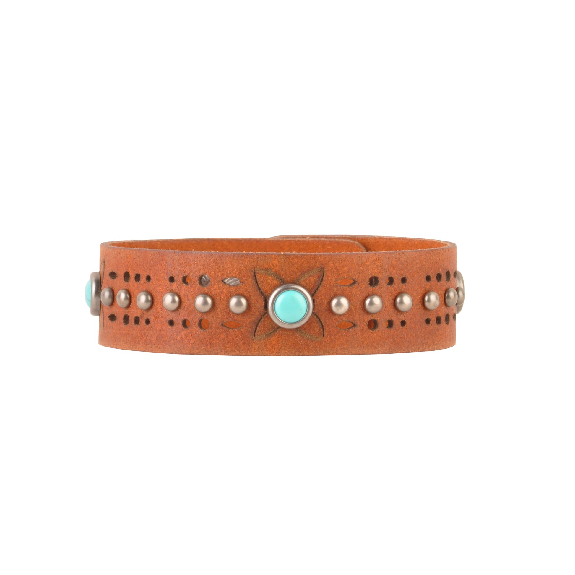 2002-TAN 2002 - Embellished Slim Strip Bracelet - Wholesale Bracelet - Most Wanted USA