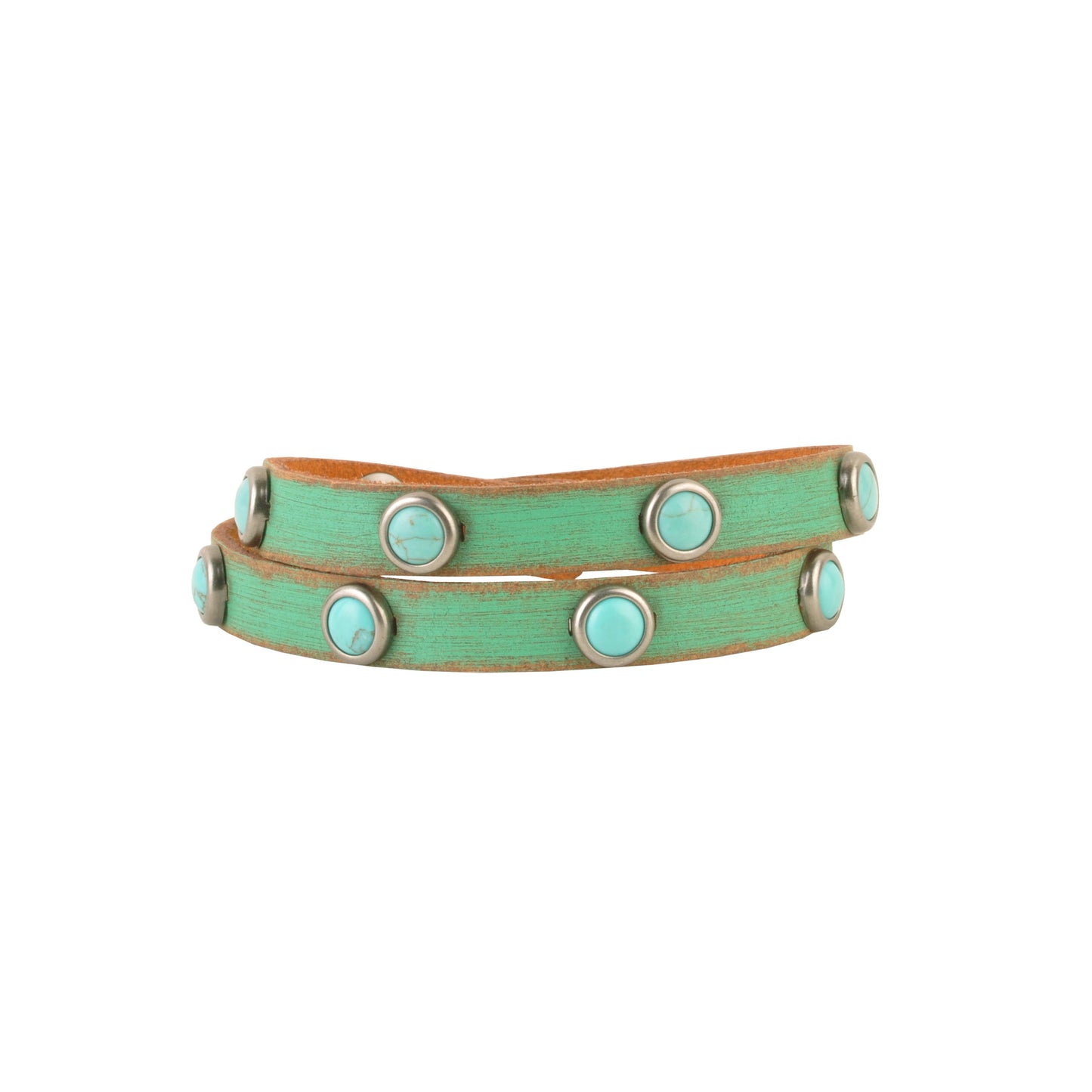 2006-TURQUOISE 2006 - Everyday double wrap Bracelet - Wholesale Bracelet - Most Wanted USA