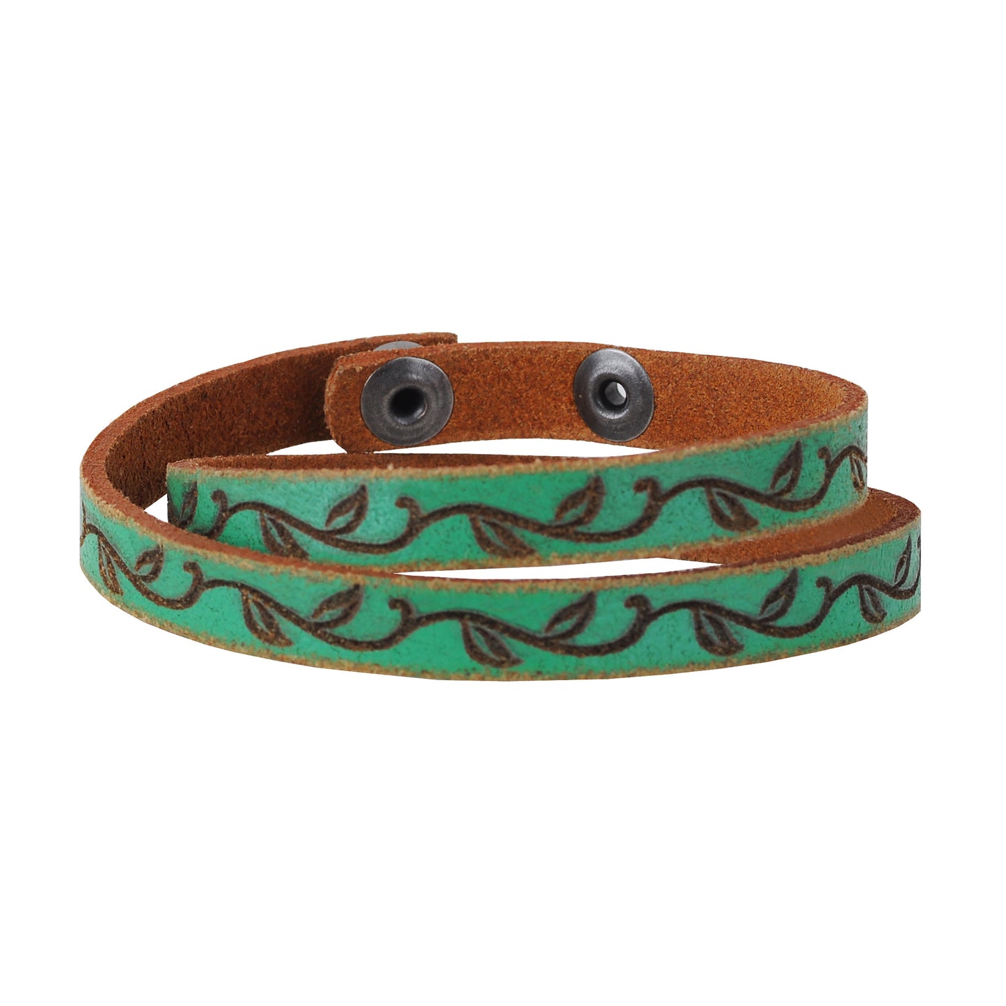 2020 - Floral Double Wrap Cross Bracelet