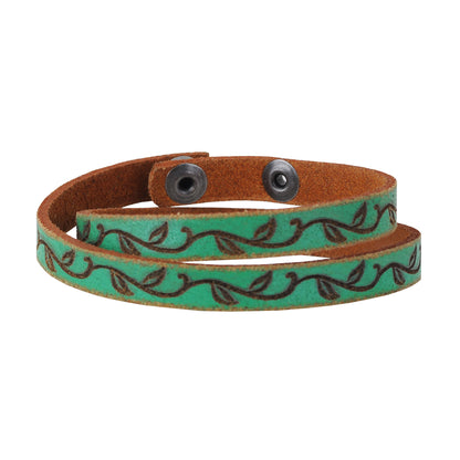 2020 - Floral Double Wrap Cross Bracelet
