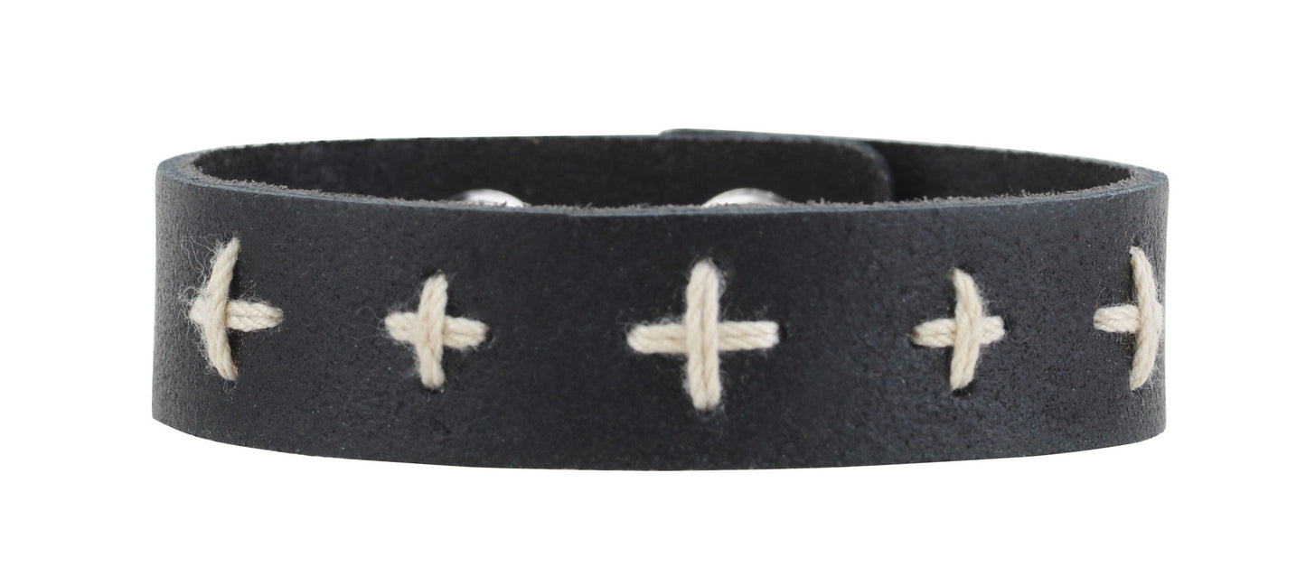 2037 - Medium Hand Stitched Cross - Prepack of 4 - Most Wanted USA