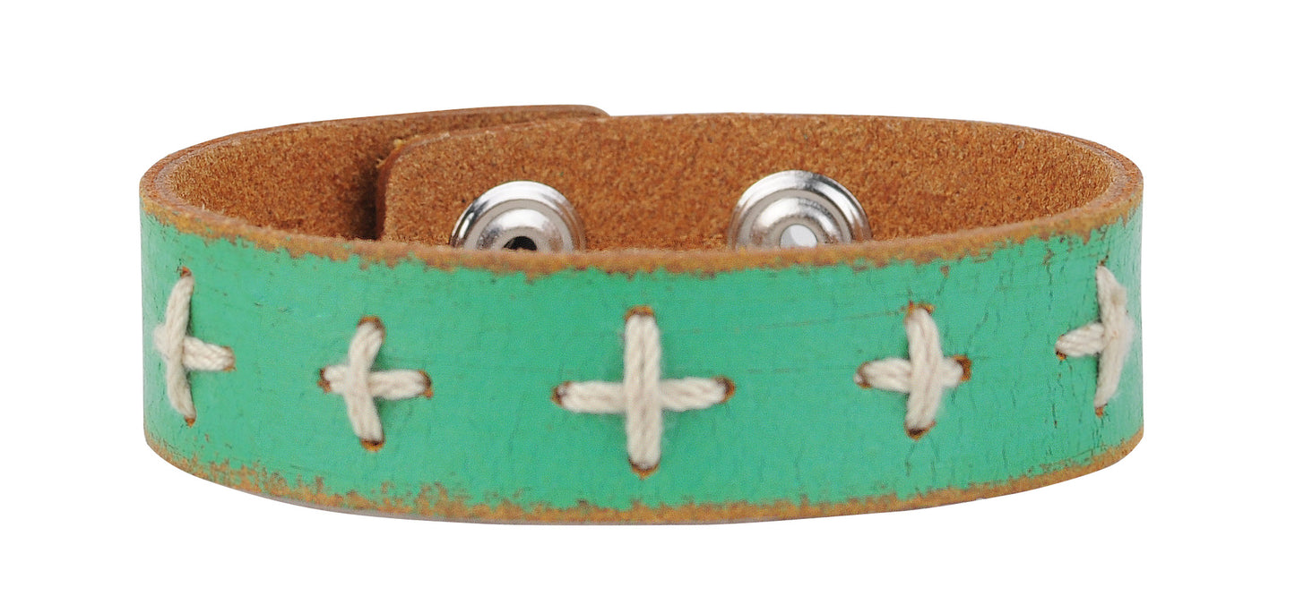 2037 - Medium Hand Stitched Cross - Prepack of 4 - Most Wanted USA