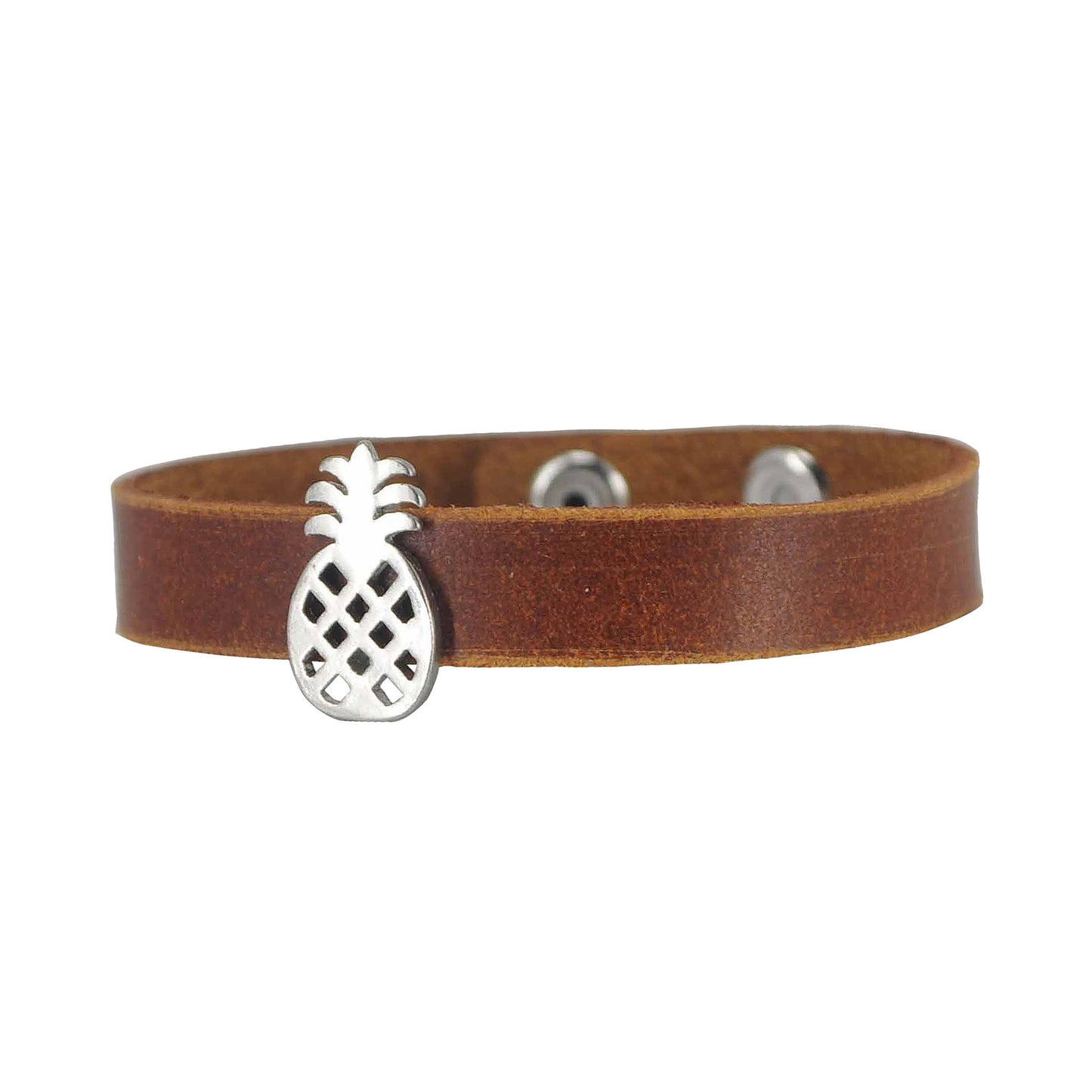 2057 - Pineapple Leather Bracelet