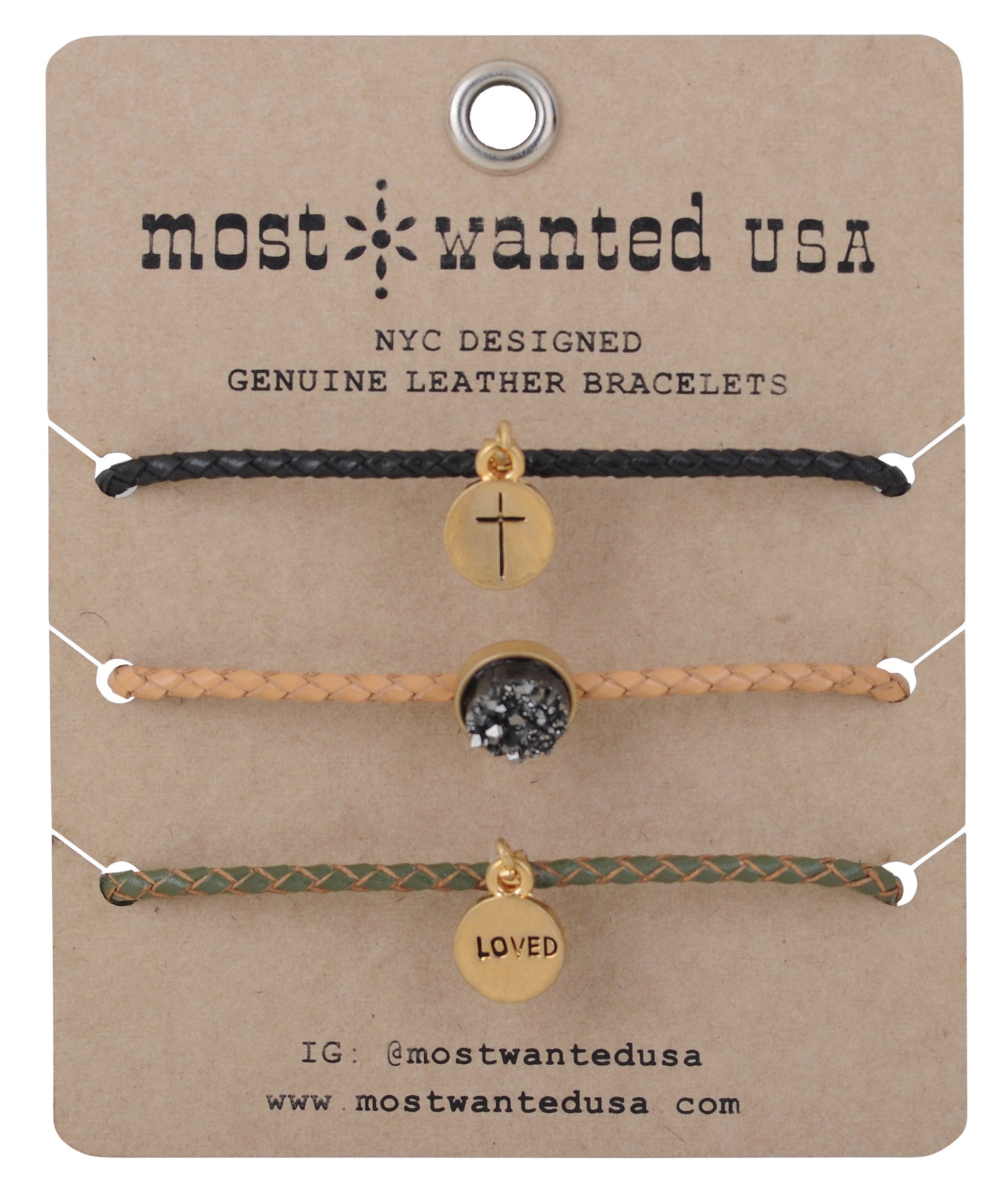 2068-ASSORTED 2068 - Love/Faith Bracelet Set - Wholesale Bracelet - Most Wanted USA