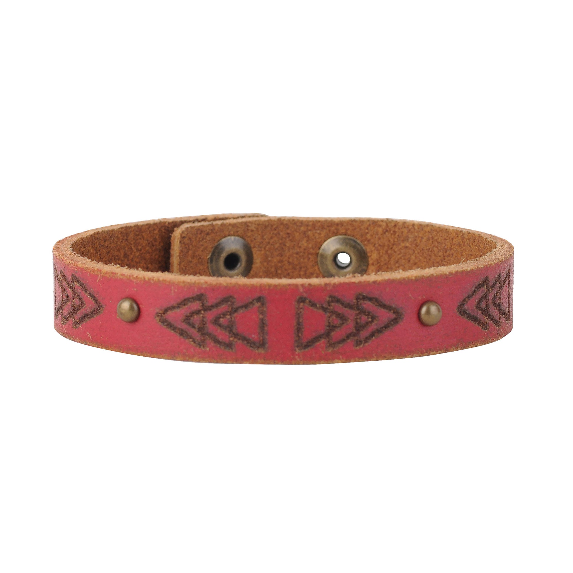 2071-RED 2071 - Laser Tooling Triangles - Wholesale Bracelet - Most Wanted USA