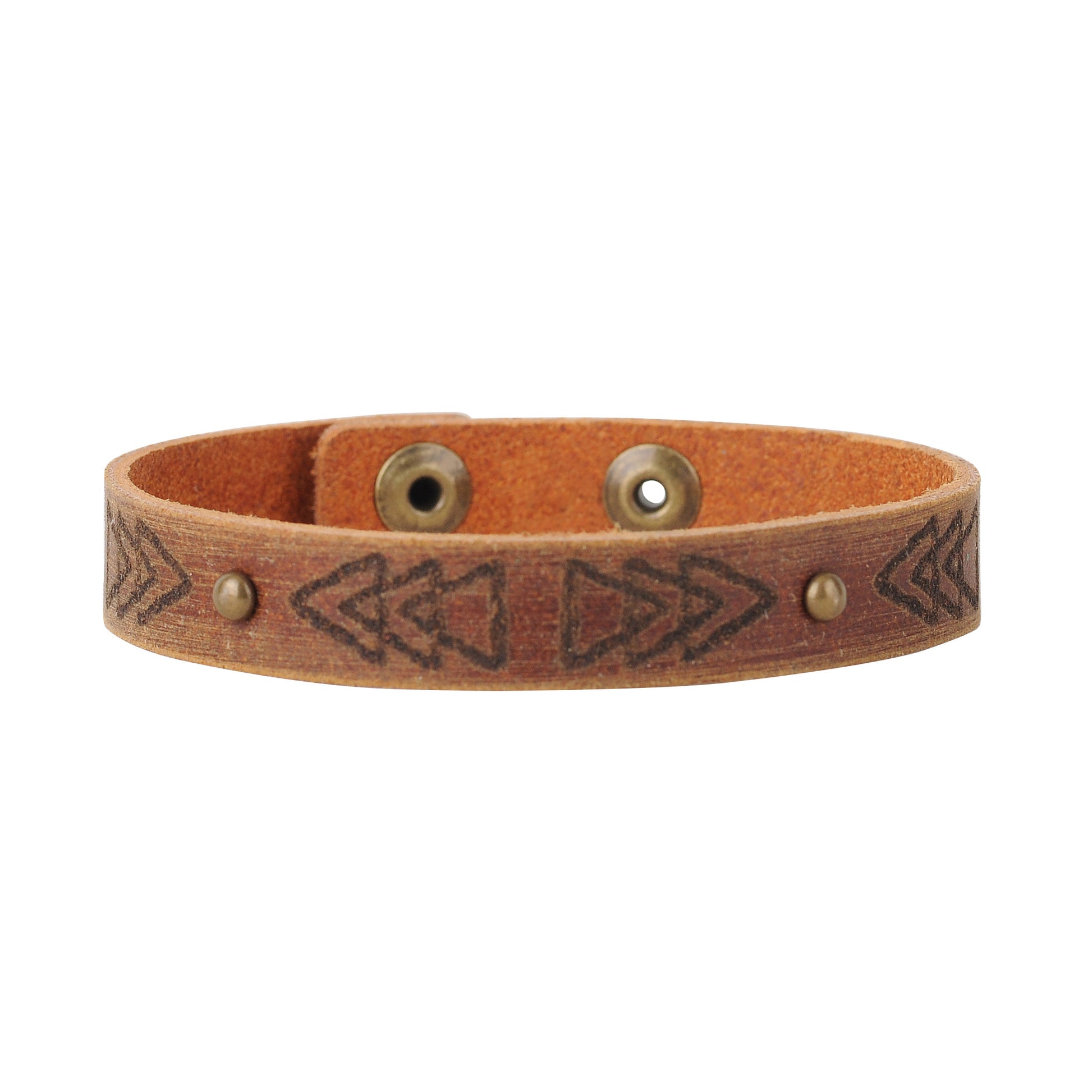 2071-TAN 2071 - Laser Tooling Triangles - Wholesale Bracelet - Most Wanted USA