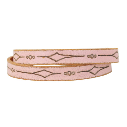 2081-PINK 2081 - Double Wrap Laser Diamond - Wholesale Bracelet - Most Wanted USA