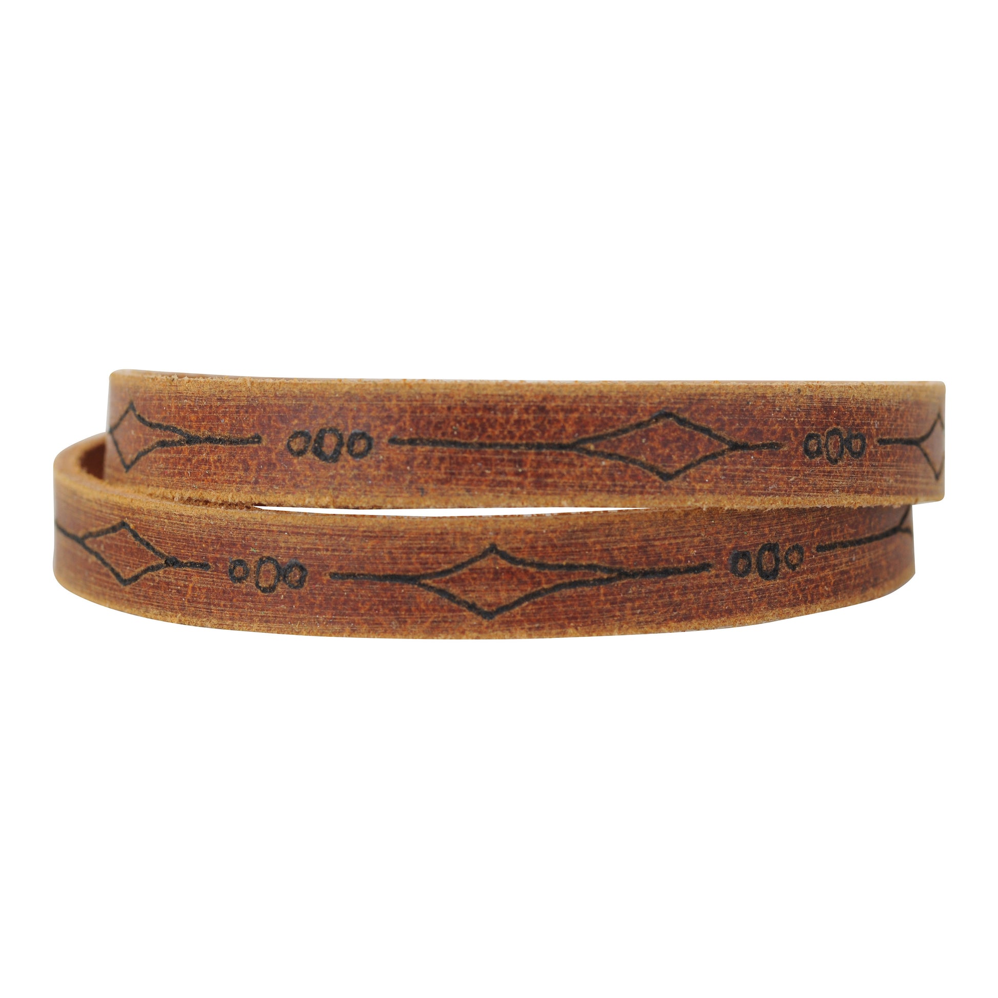 2081-TAN 2081 - Double Wrap Laser Diamond - Wholesale Bracelet - Most Wanted USA