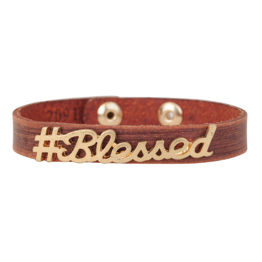 2091-BROWN 2091 - #Blessed Bracelet - Wholesale Bracelet - Most Wanted USA