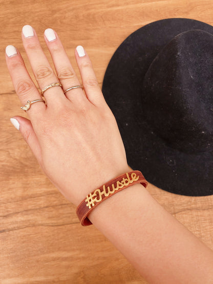 2092 - #Hustle - Wholesale Bracelet - Most Wanted USA