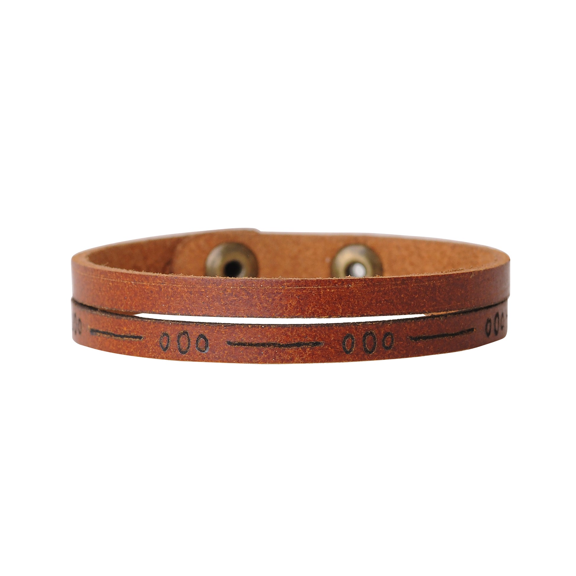 2095-TAN 2095 - Etched Three Circle Bracelet - Wholesale Bracelet - Most Wanted USA
