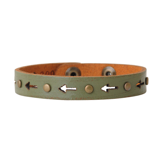 2097-OLIVE 2097 - Arrow and Studs Bracelet - Wholesale Bracelet - Most Wanted USA