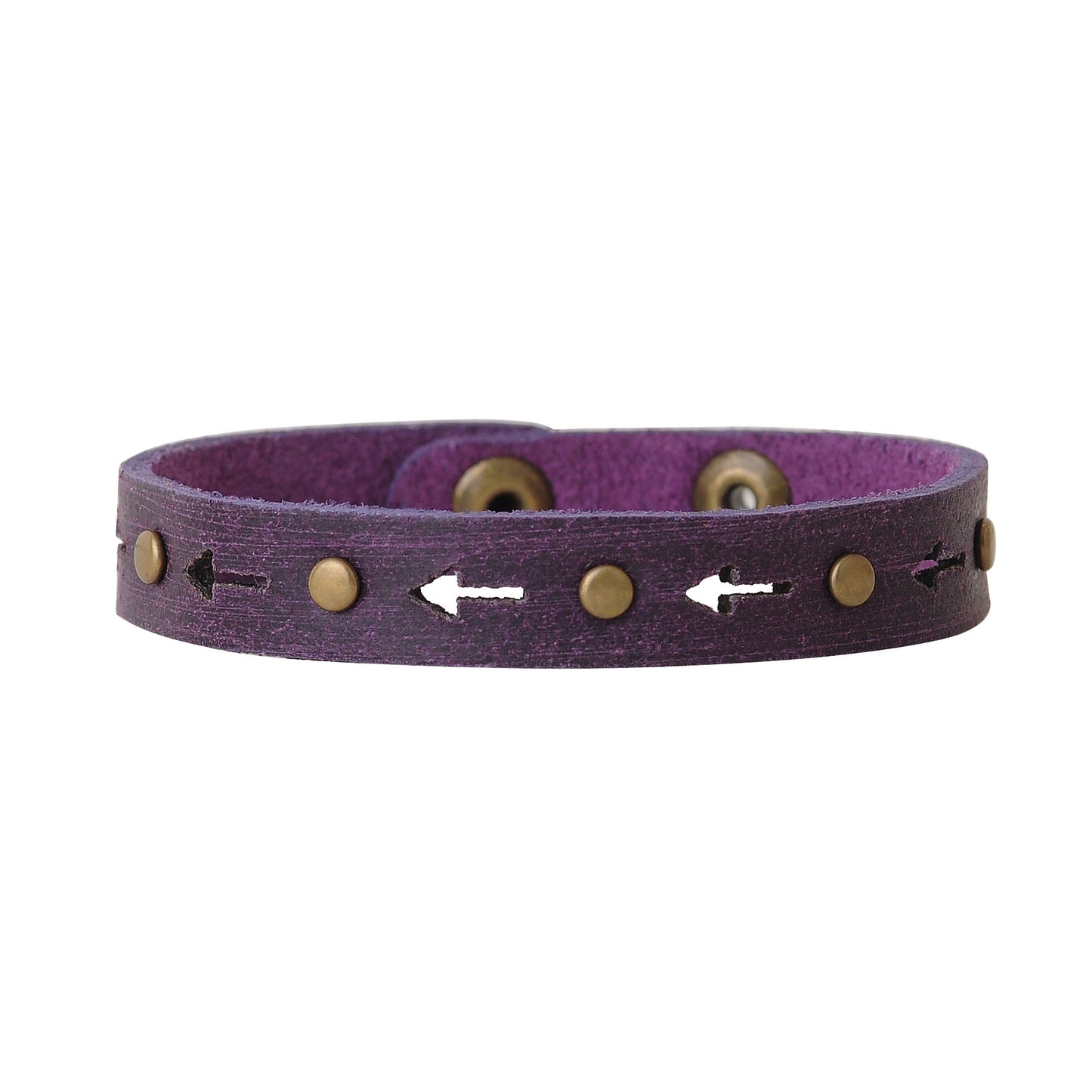 2097-PURPLE 2097 - Arrow and Studs Bracelet - Wholesale Bracelet - Most Wanted USA