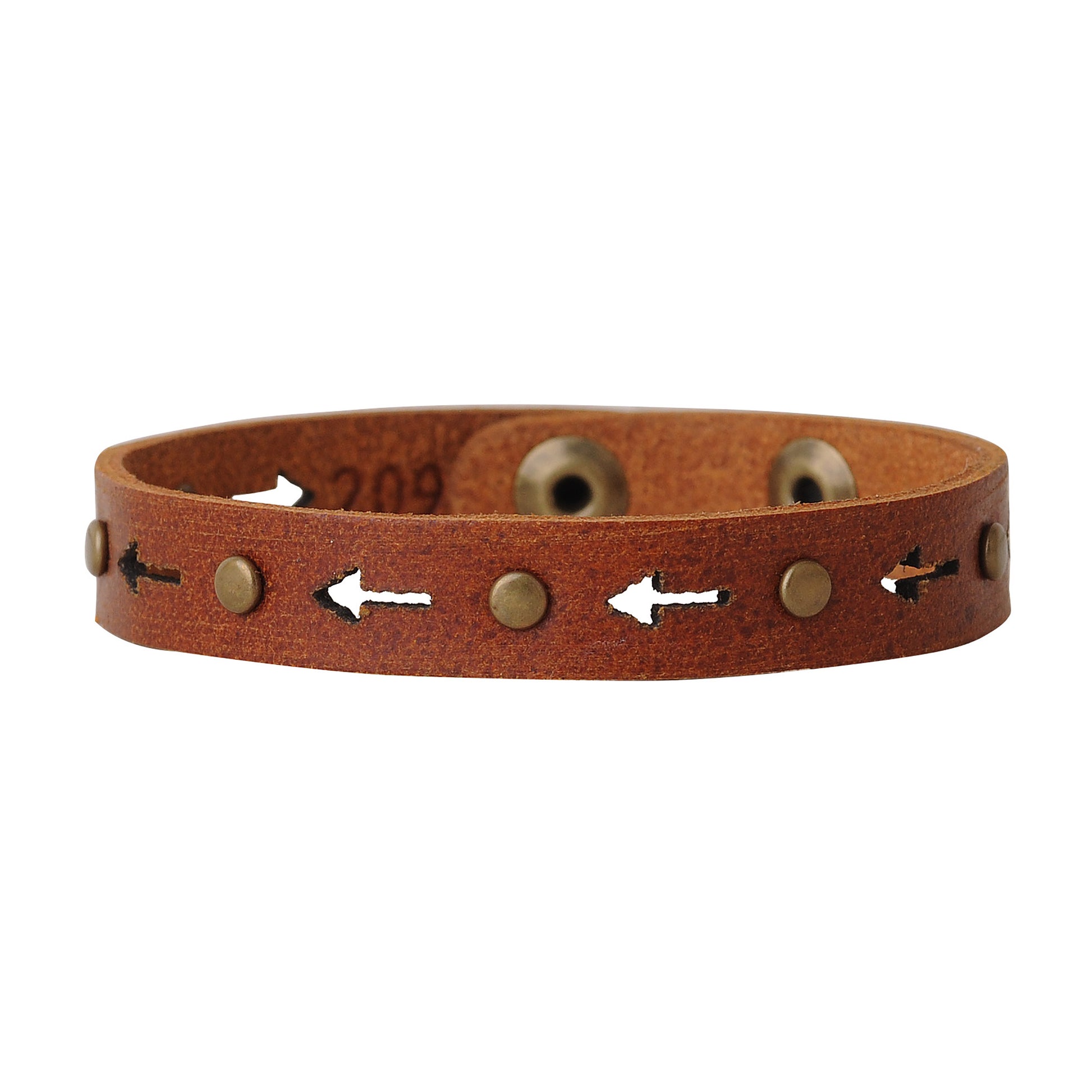 2097-TAN 2097 - Arrow and Studs Bracelet - Wholesale Bracelet - Most Wanted USA