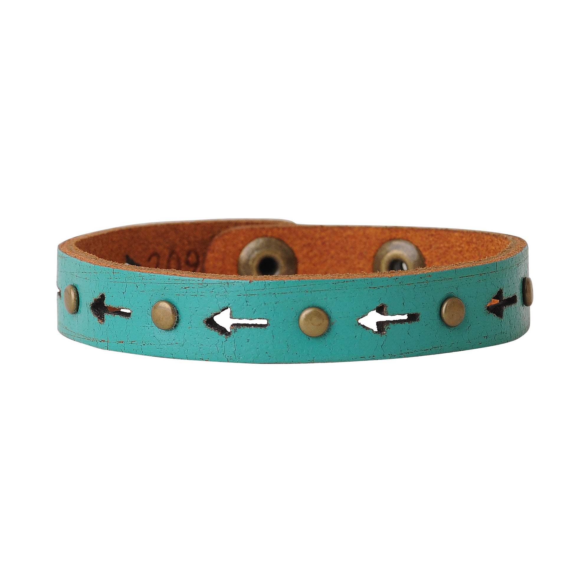 2097-TURQUOISE 2097 - Arrow and Studs Bracelet - Wholesale Bracelet - Most Wanted USA
