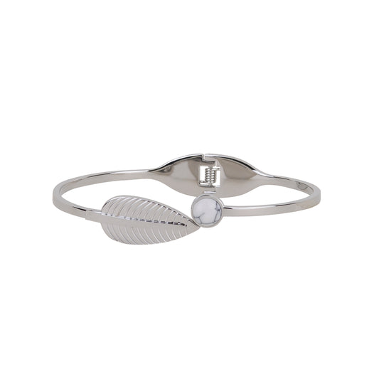 2118 - Leaf and Marble Circle Bracelet - Wholesale Bracelet - Most Wanted USA