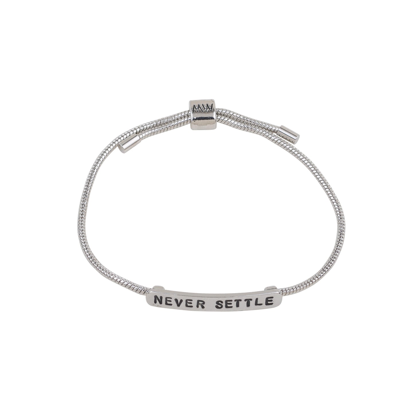 2121-SILVER 2121 - Never Settle Bracelet - Wholesale Bracelet - Most Wanted USA