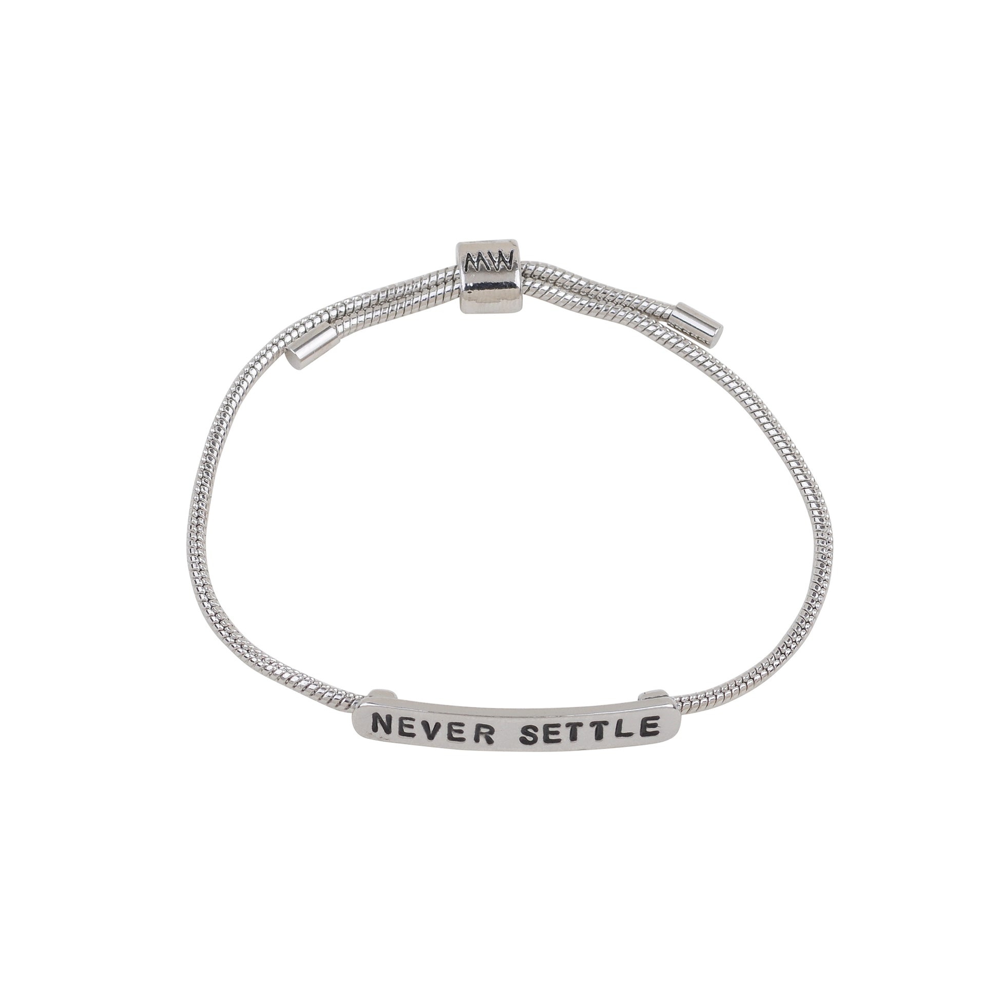 2121-SILVER 2121 - Never Settle Bracelet - Wholesale Bracelet - Most Wanted USA