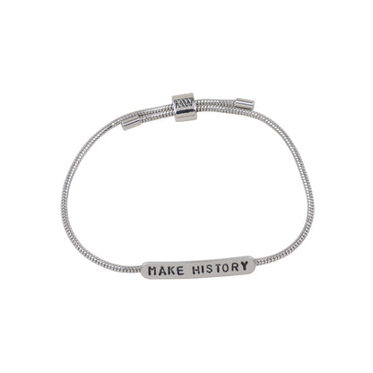 2122-SILVER 2122 - Make History Bracelet - Wholesale Bracelet - Most Wanted USA