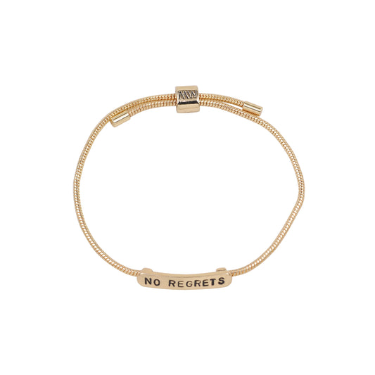 2123-GOLD 2123 - No Regrets Bracelet - Wholesale Bracelet - Most Wanted USA