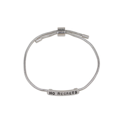 2123-SILVER 2123 - No Regrets Bracelet - Wholesale Bracelet - Most Wanted USA
