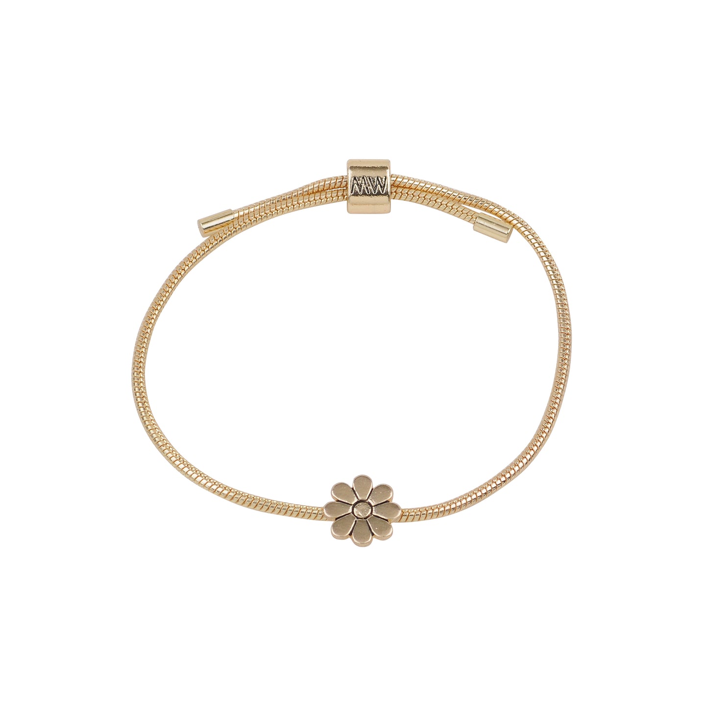 2124-GOLD 2124 - Flower Bracelet - Wholesale Bracelet - Most Wanted USA