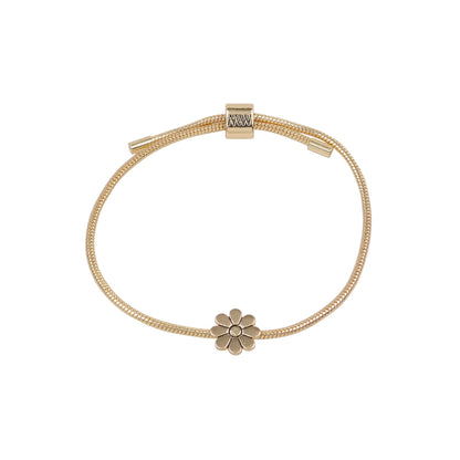 2124-GOLD 2124 - Flower Bracelet - Wholesale Bracelet - Most Wanted USA