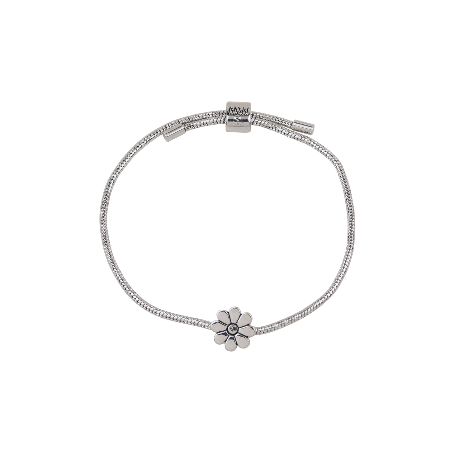2124-SILVER 2124 - Flower Bracelet - Wholesale Bracelet - Most Wanted USA