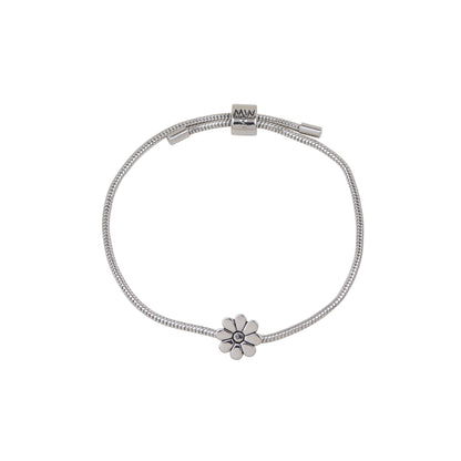 2124-SILVER 2124 - Flower Bracelet - Wholesale Bracelet - Most Wanted USA